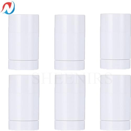 1PC 50ml Empty Round Bottom- filling DIY Deodorant Containers 1.7OZ Plastic Gel Cosmetic Twist-Up Refillable Storage Bottles