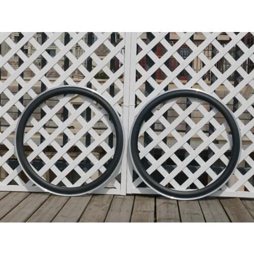 Width 23mm 25mm Available Cycling Bicycle Road Bike Rims Toray Carbon Racing Bike Clincher Wheel Rim 50mm Alloy Brake Side