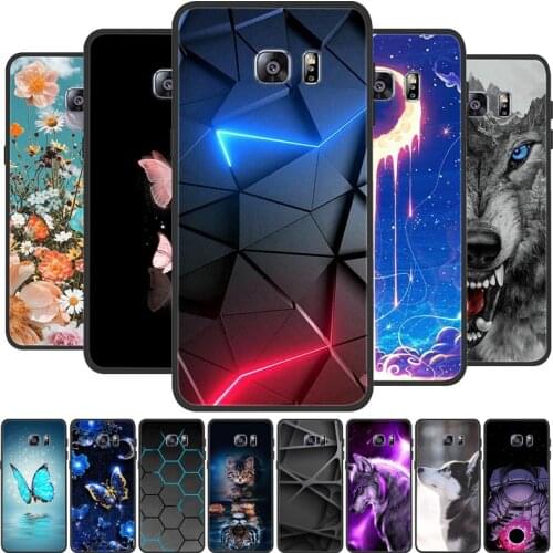 For Samsung Galaxy S6 Edge Plus Silicone Case Cute Pattern Soft TPU Case For Samsung Galaxy S6 S 6 Edge Plus Cover Bumper Coque