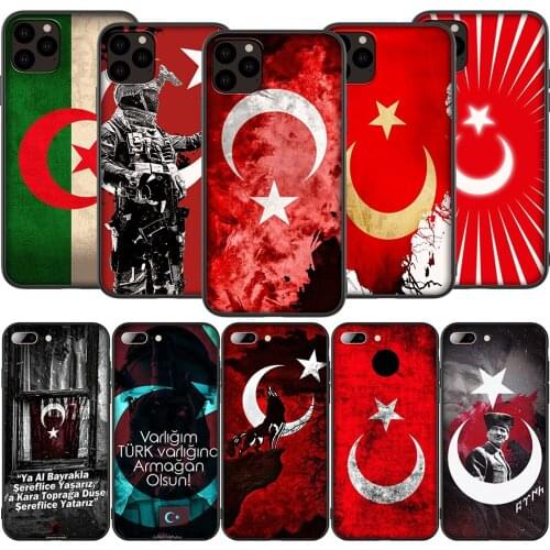 Lavaza K6 Algeria National Flag Silicone Soft Case for iPhone 12 Mini 11 Pro XS Max XR X 8 7 6 6S Plus 5 5S SE 2020