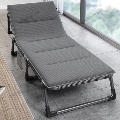 Folding Bed Single Bed Lunch Nap Family Bed Office Multi Function Reclining Chair Artifact Simple Portable Marching Bed