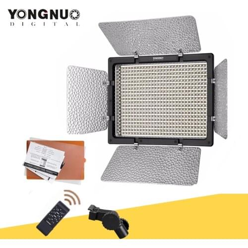 YONGNUO YN600L II 5500K/3200-5500K LED Light with 2.4G Wireless Remote Control 600 LED Video Light with AC Power Adapter