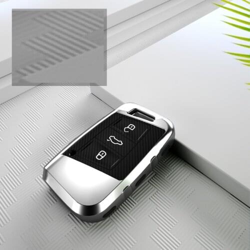 TPU Carbon fiber grain Key Cover Key Case For Volkswagen Passat B8 2016 2017 2018 Skoda Superb A7