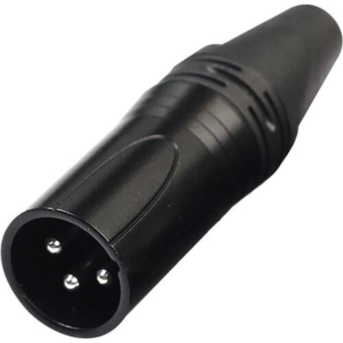 XLR 3Pin Male DIY Audio Cable Microphone Connector Solder Plug Jack Mic Adapter XLR Cable Terminals MIC Adapter