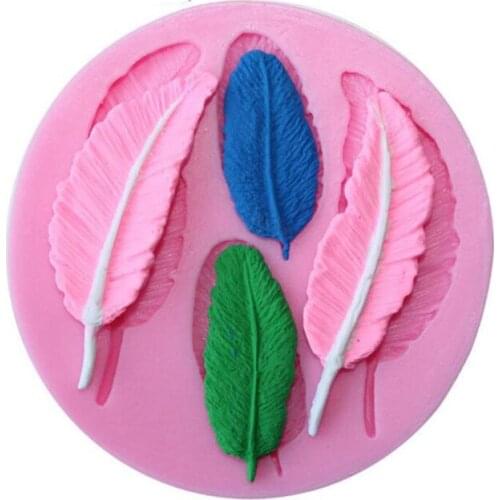 1PC Birds Feather Sugar Buttons Silicone Mold DIY Fondant Cake Decorating Tools Chocolate Gumpaste Lace border Mold