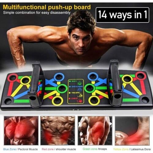 14 Ways In 1 Push Up Board System, Body Building Exercise Tools