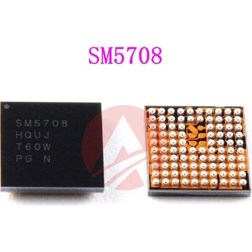 5Pcs/Lot 100% New SM5708 Charger IC For Samsung A6+ A605G USB Charging Chip