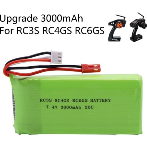 7.4V 3000mAh lipo battery For Radiolink RC3S RC4GS RC6GS Transmitter toy Battery 2S Lipo Battery upgrade 7.4V 2800mah toys parts