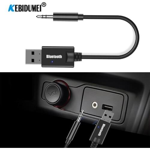 Mini 3.5MM Jack AUX Bluetooth Receiver Car Kit Audio MP3 Music USB Dongle Adapter for Wireless Keyboard FM Radio Speaker