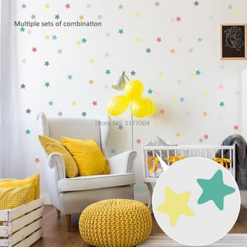 DHL 100set Little Cloud Decorative Stickers Baby Rooms Wall Decoration Stickers