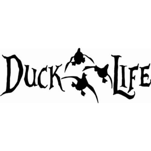 Ebay hot large 10.75"x4" duck life hunting sticker decal gun rifle truck bow car hunt hunter lake vinyl car decal sticker,s2022