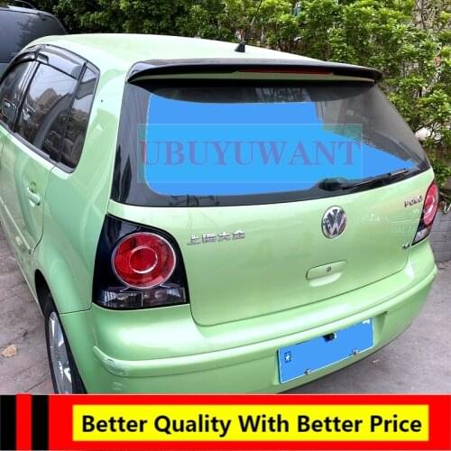 EPFBSQP For Volkswagen Polo 2005 2006 2007 2008 2009 ABS Plastic Painted Color Exterior Car Rear Tail Wing Trunk Lip Spoiler
