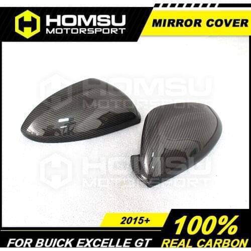 Year 2009-2016 Real Carbon Fiber Mirror Cover replacement For Bui-ck On side mirror