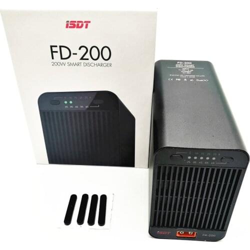 ISDT FD-200 200W 25A Support 2-8S Lipo Battery Wireless APP Control Discharger for RC Drone Spare Parts RC Tiny Gift Present Toy