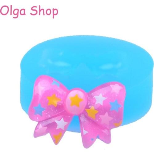 FYL043 20.5mm Bow / Bowknot Silicone Mold - Ribbon Mold Cake Decoration Fondant Scrapbooking Gum Paste, Chocolate, Resin Jewelry