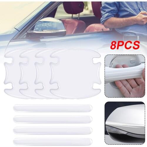 Car Door Handle Paint Scratch Protector Adhesive Door Bowl Paint Protective Film Protector Universal Door Guard Styling Moulding