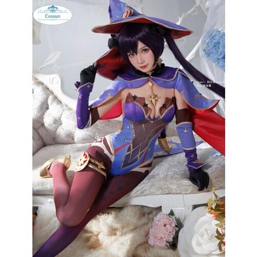 Game Genshin Impact Cosplay Mona Costume Genshin Impact Mona Cute Sexy Cosplay Mondstadt anime full set