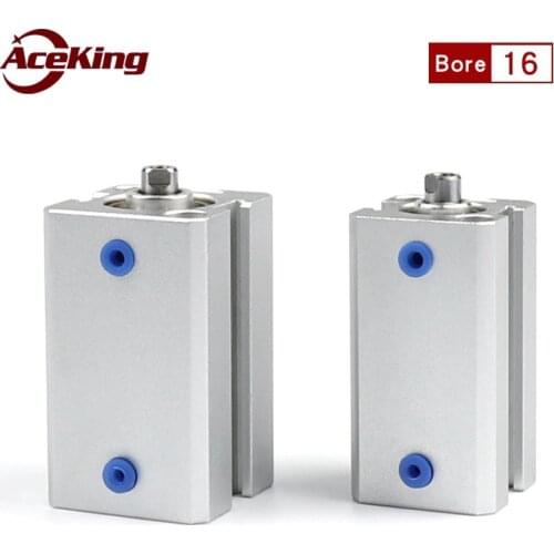 Small thin cylinder bore type AceKing SDA party 16 trip SDA16x5 10/15/20/25/30/35/40/45/50 with magnetic pneumatic components
