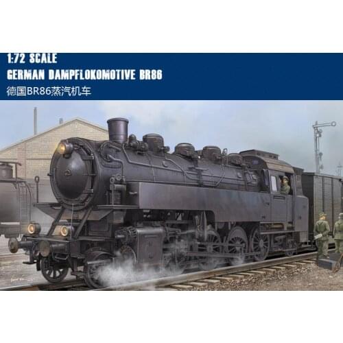 Hobby Boss model 82914 1/72 German Dampflokomotive BR86 plastic model kit hobbyboss trumpeter