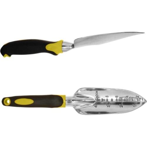 Three-piece Durable Garden Tool Set For Excavating Weeding Loose Soil Aeration Transplanting Cast Aluminum Head