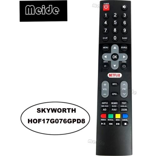 NEW Original Remote Control for skyworth TV HOF17G076GPD8 with NETFLIX Fernbedienung