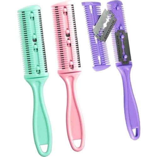 New Professional Dual Side Beauty Cutting Hair Trimmer Comb Haircuts Blade Home DIY Hair Cut Tool SMJ