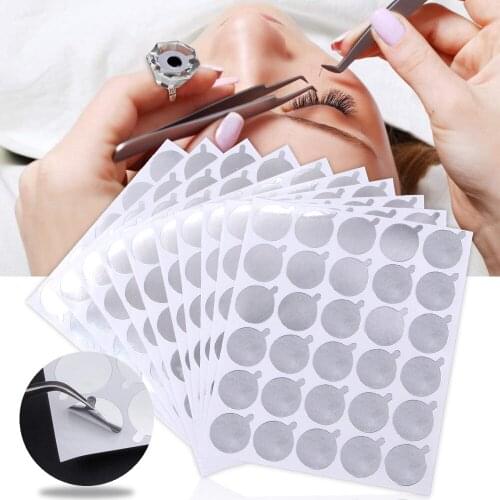 Disposable Glue Holder Sticker Eyelash Extension Glue Pallets Eye Lashes Glue Foil Pads Grafting Eyelashes Beauty Makeup Tools