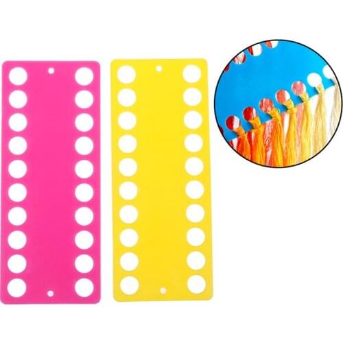 Plastic Cross Stitch Row Line Board Embroidery Thread Yarn Organizer