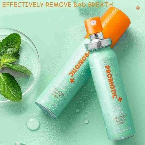 15ml Portable Probiotic Oral Spray Lemon Flavor Breath Freshener Long-lasting Anti-bad Breath Dating Mouth Spray