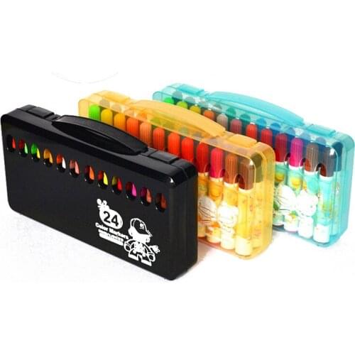 SIMBALION 24 color watercolor pen children graffiti strokes thick head pen gift set