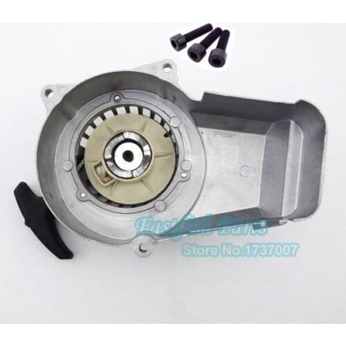 Silver Aluminum Pull Starter Start For 47cc 49cc 2 Stroke Quad ATV Pocket Bike Dirt Bikes