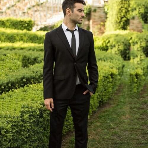 Grey Costume Homme Business Slim Fit Wedding Suits Men Blazer Jacket Pants Groom Tuxedo Suit Tailored Terno Masculino 2Piece