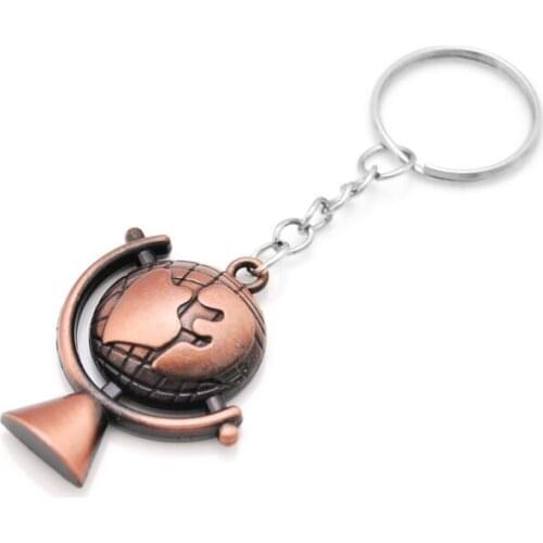 Brand new World Map Key Holder Vintage Globe Pendant Keychain Gift World Travel Adventurer Jewelry Keychains