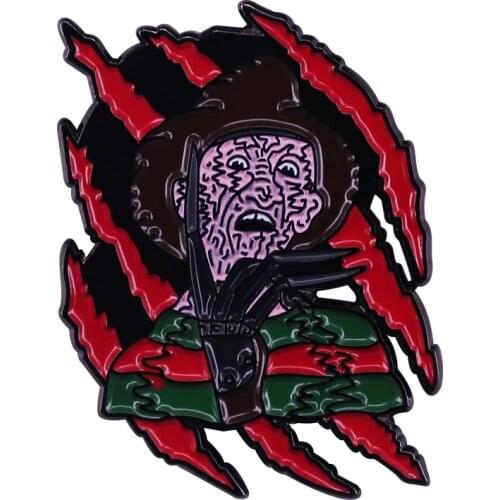 Elm Street American horror film created by Wes Craven Lapel Pin the Killer