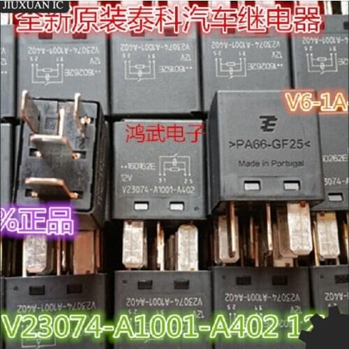 5pcs/lot 100% original genuine relay: V23074-A1001-A402 PA66-GF25 12V 4pins