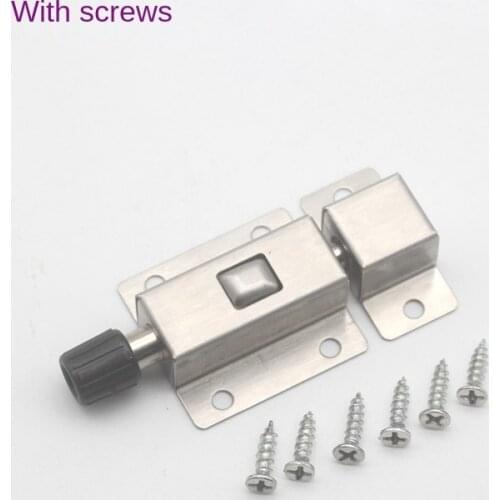 High Quality Stainless Steel Automatic Spring Latch Loaded Push Button 4-8cm Long Gate Door Lock Trap