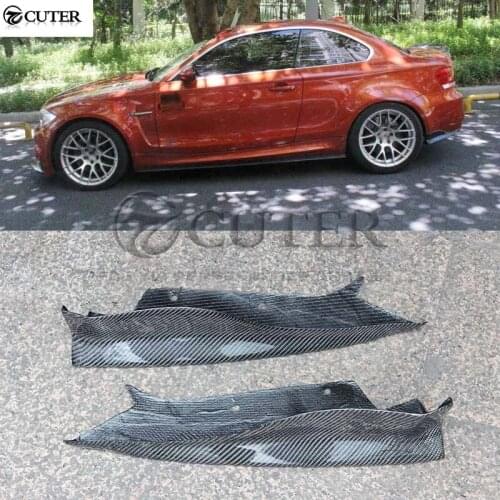 E82 1 series 1M Coupe RZ style Carbon Fiber Auto Car Rear Bumper Aprons Side Splitter for BMW E82 1M Revozport style 07-14