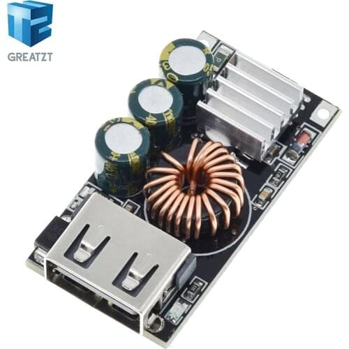 GREATZT QC3.0 Apple Huawei MTK Samsung DIY Fast Charger DC 5-32V 24W Step-down Module for Emergency Charging of Mobile Phone