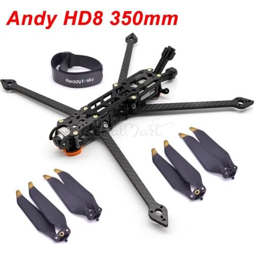 Andy HD8 350mm 350 8inch Frame Kit w/ 5mm Arm TPU 3D Printing Part / 8331 Propeller For FPV RC Racing Drone Freestyle Quadcopter