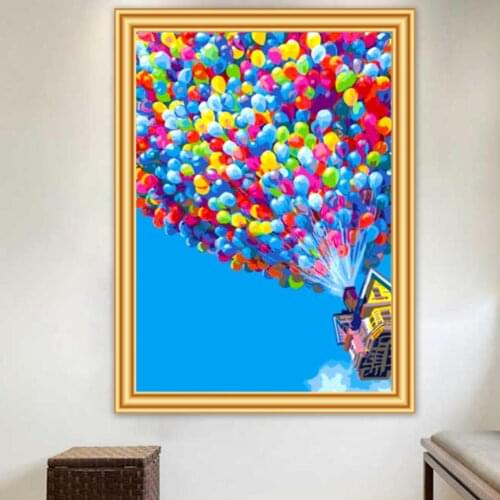 Flying house tour Wedding Decoration Diamond Painting Cross Stitch 5D DIY Diamond Embroidery crystal diamond Mosaic life gift