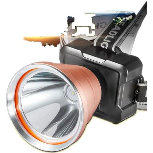 The head-mounted headlight glare charging bright flashlight long life xenon lamp light power miner