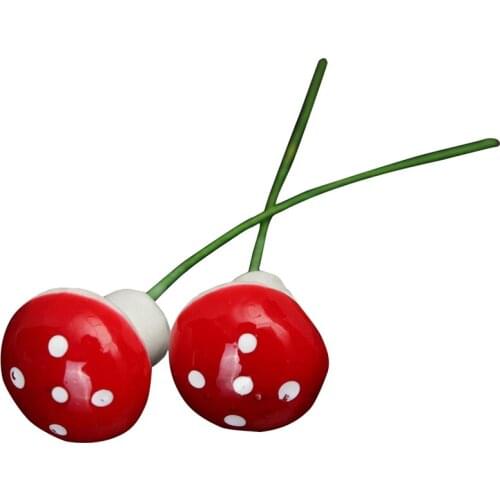 New 10pcs Decorations Miniature Toadstool Dot Mushrooms Party Garden Ornament Decor Gift