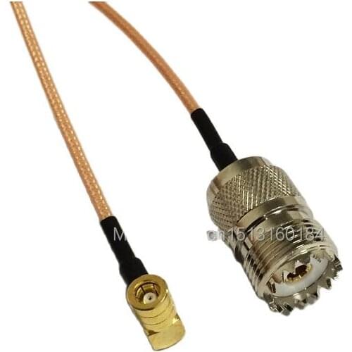 New Modem Coaxial Pigtail UHF Female Jack Connector Switch SMB Female Jack Right Angle Connector RG316 Cable 15CM 6" Adapter