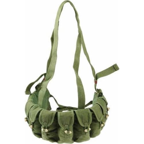 ORIGINA SURPLUS MILITARY COLLECTIBLES Chinese Military Sks Type 56 Semi Ammo Chest Rig Bandolier Magazine Bag