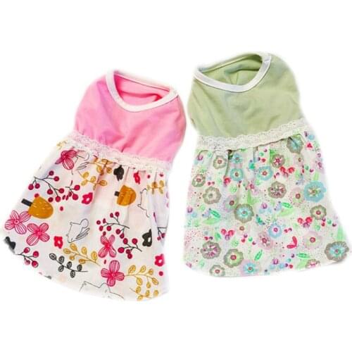 Cat Dress Summer Dog Clothes Princess Skirt Puppy Apparel maltese Pomeranian Bichon Poodle Schnauzer Dog Clothing Garment Outfit