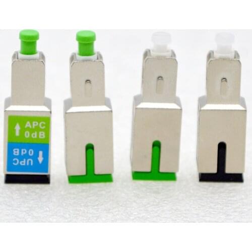 10pcs Optic Fiber Adapter Connector SC/APC Female-SC/UPC Male SM-9/125 Fiber Optic Flange Coupler Wholesale Free Shipping Brazil