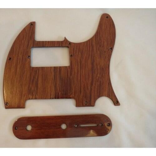 Hand-made brown color door frame Telecaster Guitar Tele Pickguard Set #4880