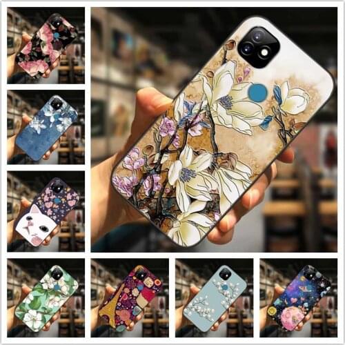 For Itel Vision 1 Case 6.09'' 3D Blossom Emboss Silicone Phone Cover for Itel Vision 1 Cases Vision1 P36 Play Soft Relief L6005