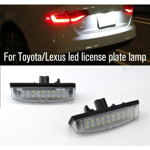 2Pcs LED Number License Plate Light Lamp For Lexus IS200/IS300 LS430 GS300 GS430 GS400 ES300 ES330 CT200h HS250h RX400h RX350