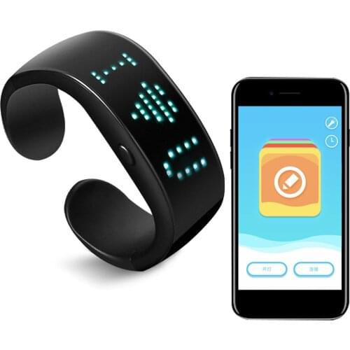 LED Luminous Bracelet APP Bluetooth Display Nightclub Bar KTV Party Wristband Led Flashing Night Running Bracelet